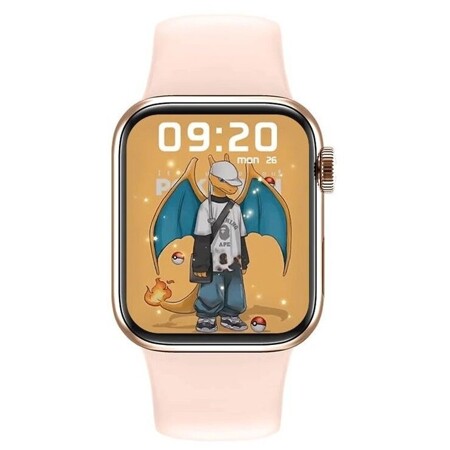 Умные часы Smart watch M26 Plus розовое золото / Смарт-часы M26 Plus с полноразмерным экраном и активным колесиком 44 mm: характеристики и цены