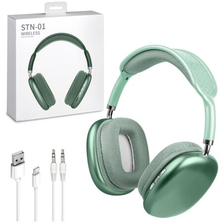 Наушники Bluetooth STN-01 зеленые: характеристики и цены
