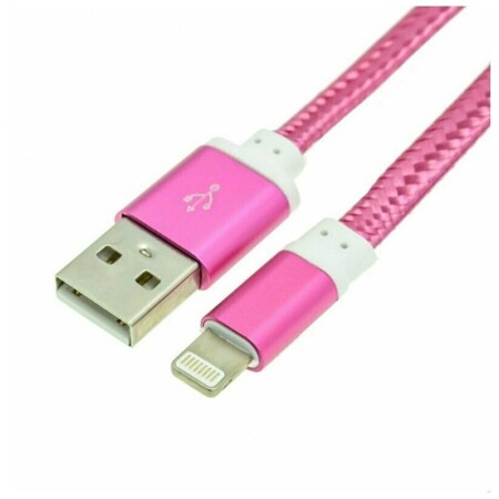 Noname USB-Lightning, 1 м, темно-розовый: характеристики и цены