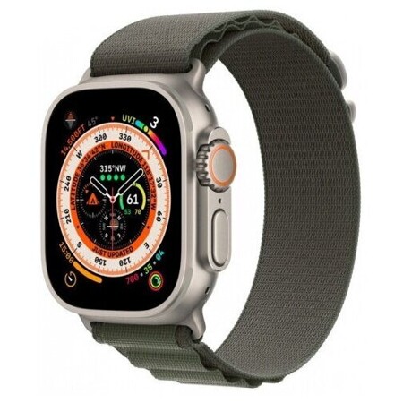 Apple Watch Ultra GPS+Cellular 49mm, ремешок "Blue/Gray Trail Loop" размер S/M (MNHH3): характеристики и цены