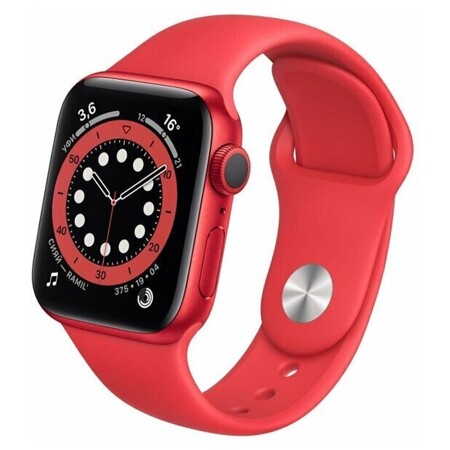 Apple Watch Series 6 GPS 44mm Aluminum Case with Sport Band red: характеристики и цены