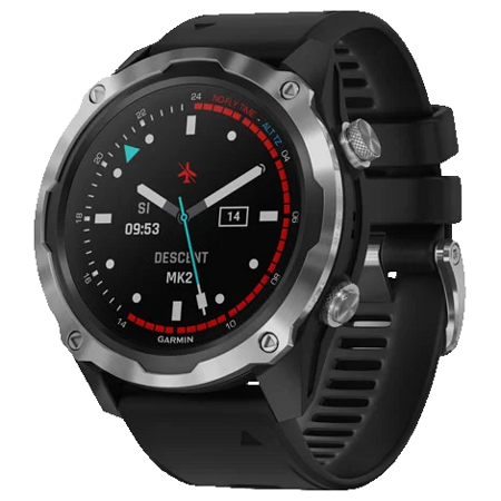 Garmin Descent Mk2 stainless steel with silicone band: характеристики и цены