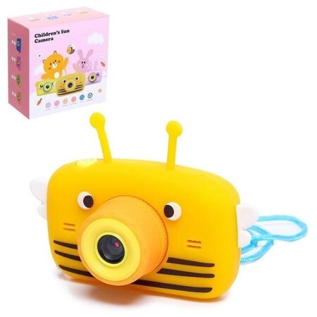 MindSpace Детский фотоаппарат «Пчёлка», с селфи-камерой, цвета микс: характеристики и цены