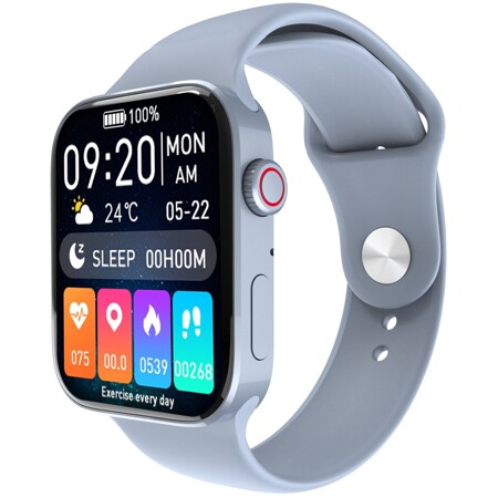 Умные смарт часы PALEOHORA N76 Smart Watches PRO7 (IOS/Android) с Full touch LED экраном, беспроводной зарядкой, приемом-ответом звонков, мониторингом сна, тонометром, пульсоксиметром, электрокардиографом, шагомером, личным тренером. 44 мм. (Серый): характеристики и цены