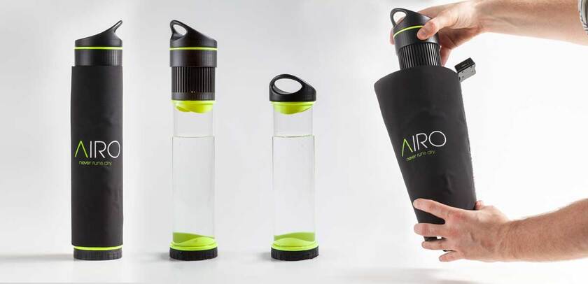 Изобретена бутылка, которая делает воду из воздуха и света 1213249