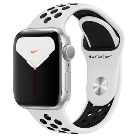 Apple Watch Series 5 GPS 40mm Aluminum Case with Nike Sport Band Silver (Серебристый): характеристики и цены