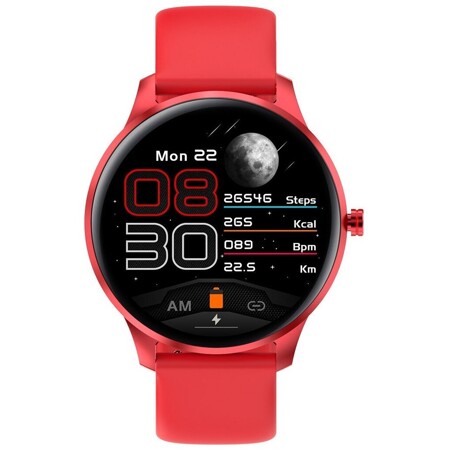 Умные женские смарт часы LF29 фитнес браслет красный корпус-красный ремешок: характеристики и цены