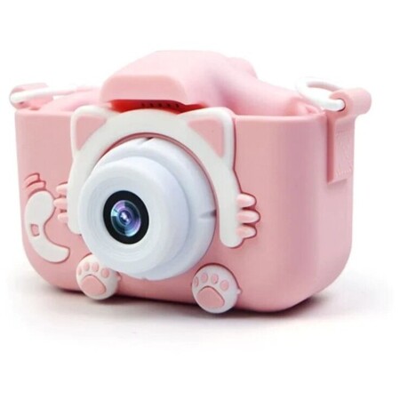 Детский фотоаппарат с двумя камерами Little Photographer X5C Розовый: характеристики и цены