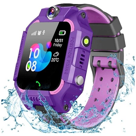 Детские умные часы Smart Watch с 2 камерами и LBS отслеживанием, сенсорный экран, собственная SIM- карта ( Фиолетовый ): характеристики и цены