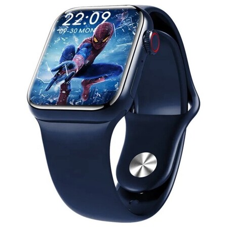Смарт часы М 16 plus 44 мм наручные мужские женские умные часы фитнес браслет Синий: характеристики и цены