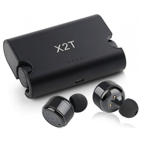 Беспроводные наушники Bluetooth Гарнитура TWS X2T с док зарядкой (Черный): характеристики и цены