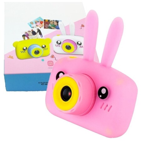 Цифровой детский фотоаппарат Зайчик Children's fun Camera Rabbit, розовый.: характеристики и цены