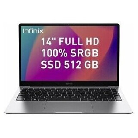 Infinix Inbook X2, (Intel Core i5-1035G1, RAM 8 ГБ, SSD 512 ГБ, Intel UHD Graphics, Windows 11 Home), Grey, серый: характеристики и цены