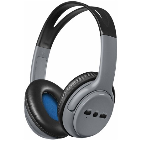 Наушники с микрофоном (гарнитура) DEFENDER FreeMotion B520, Bluetooth, беспроводные, с оголовьем, серые: характеристики и цены