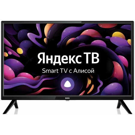 BBK Телевизор LED BBK 24" 24LEX-7272/TS2C Яндекс. ТВ черный HD READY 50Hz DVB-T2 DVB-C DVB-S2 USB WiFi Smart TV (RUS): характеристики и цены