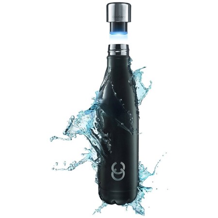 Бутылка-термос CrazyCap 2-го поколения с УФ-стерилизатором, чёрный оникс [CCGEN2-500-ONYX]: характеристики и цены