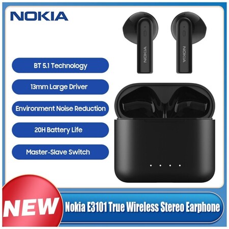 Nokia E3101 True Wireless Наушники BT 5.1 с шумоподавлением: характеристики и цены