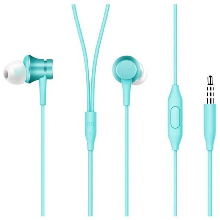 XIAOMI Mi In-Ear Headphones Basic, вакуумные, микрофон, голубые (ZBW4358TY): характеристики и цены