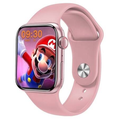 Умные часы Smart Watch M26 Plus Экран 1,75 дюйма, Беспроводная зарядка, Активное боковое колесико и кнопка (Розовый): характеристики и цены