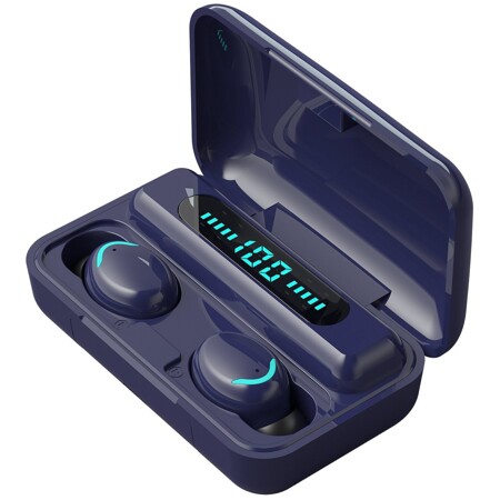 Беспроводные наушники Bluetooth TWS F9-32, синий: характеристики и цены