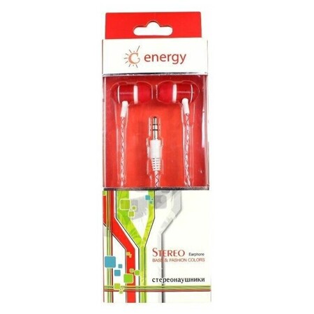 Energy 9907, кабель 1.2м, цвет: красный: характеристики и цены
