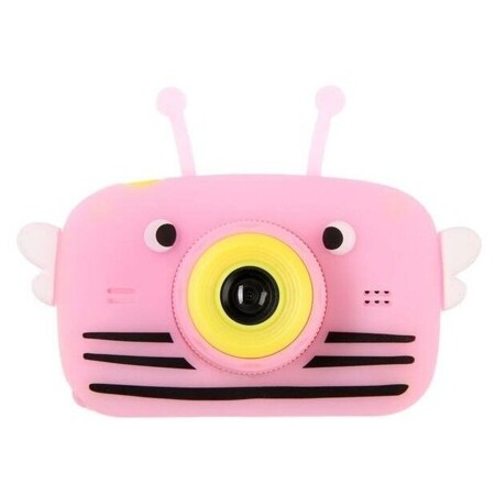 Детский цифровой фотоаппарат Children's Fun Camera Bee "Пчела", модель 4356857, розовый: характеристики и цены
