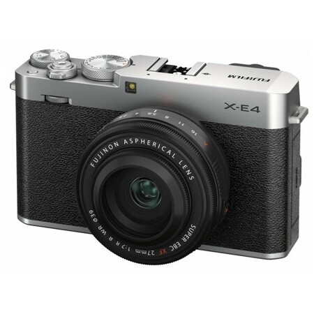 Fujifilm X-E4 Kit XF 27mm f/2.8 серебро: характеристики и цены