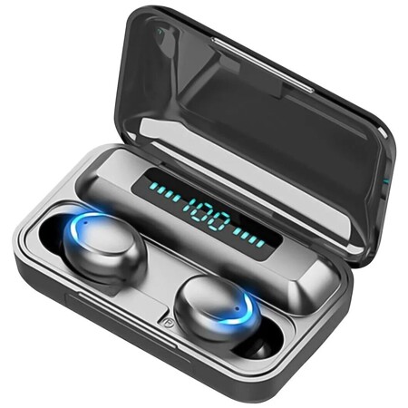 Беспроводные спортивные наушники вкладыши с шумоподавлением, микрофоном и зарядным кейсом Powerbank для Для iPhone, Android.: характеристики и цены