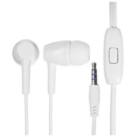 mObility mt-25, вакуумные, микрофон, 105 дБ, 16 Ом, 1.2 м, белые: характеристики и цены