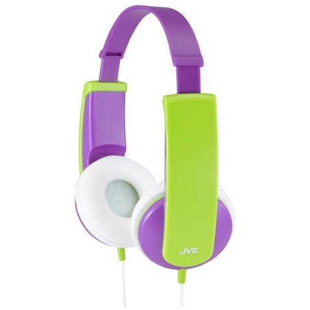 JVC проводные детские, модель HA-KD5-V-EF, серия KIDS. Цвет: фиолетовый/зеленый: характеристики и цены