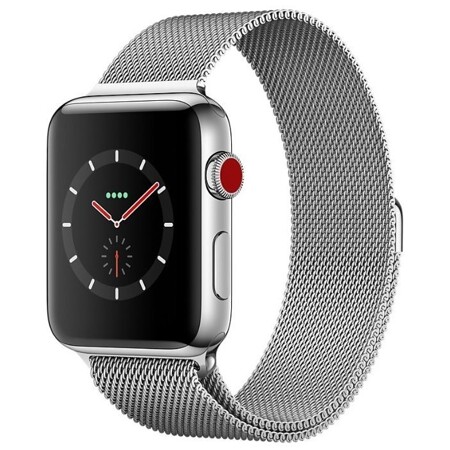 Apple Watch Series 3 Cellular 38mm Stainless Steel Case with Milanese Loop: характеристики и цены