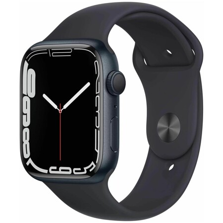 Apple Watch Series 7 GPS 41mm Midnight Aluminium Case with Midnight Sport Band (Темная ночь): характеристики и цены